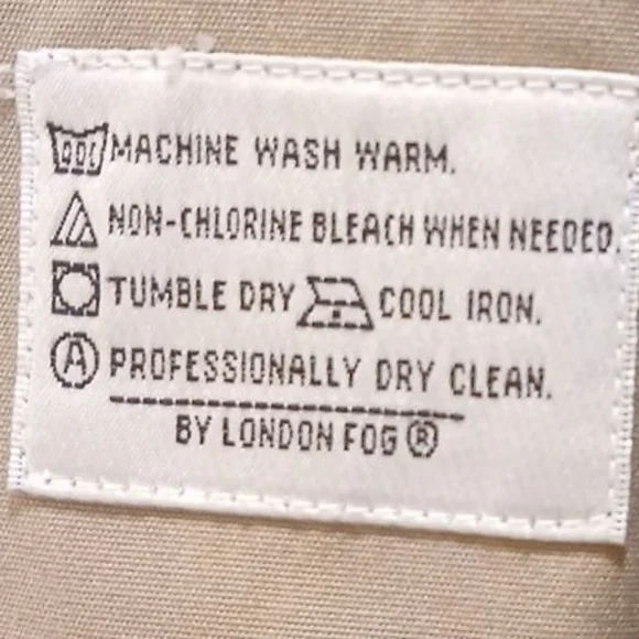 London Fog -Limited Edition Tan Trench Coat, Removable Liner Inc., Pockets, 46L - Picture 11 of 14